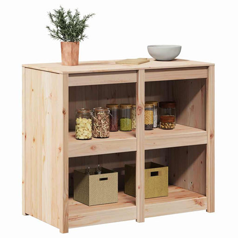 vidaXL Kitchen Cabinet Brown 106 x 55 x 92 cm Solid Pine wood