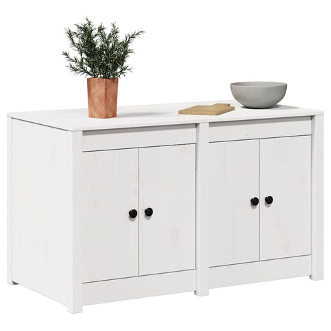 vidaXL Kitchen Cabinet White 106 x 55 x 64 cm Solid Pine wood