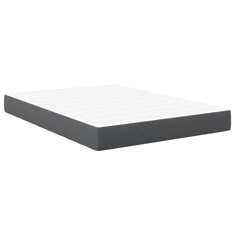 vidaXL Bed Mattress with Mattress Grey 140 x 190 cm Fabric