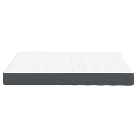 vidaXL Bed Mattress with Mattress Grey 140 x 190 cm Fabric