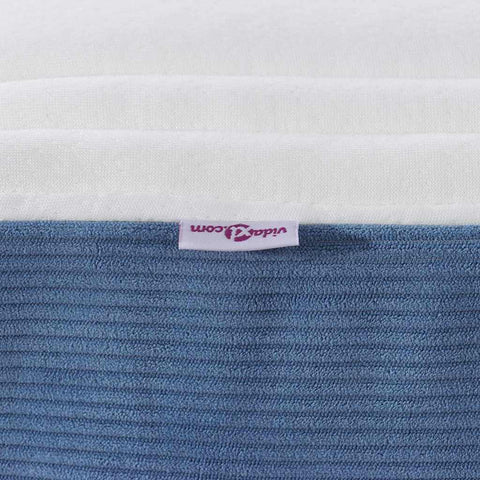 vidaXL Bed Mattress with Mattress Blue 180 x 200 cm Fabric