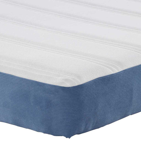 vidaXL Bed Mattress with Mattress Blue 180 x 200 cm Fabric