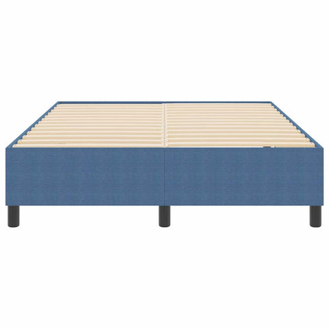 vidaXL Box Spring Bed Blue 140 x 190 cm Corduroy fabric