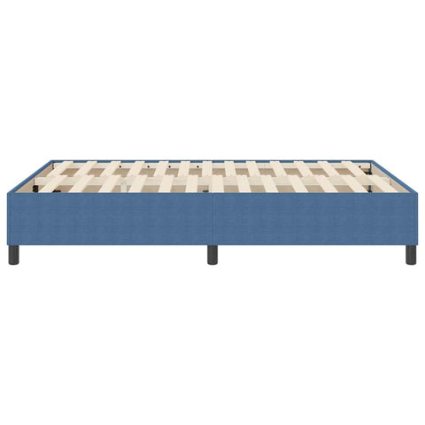 vidaXL Box Spring Bed Blue 140 x 190 cm Corduroy fabric