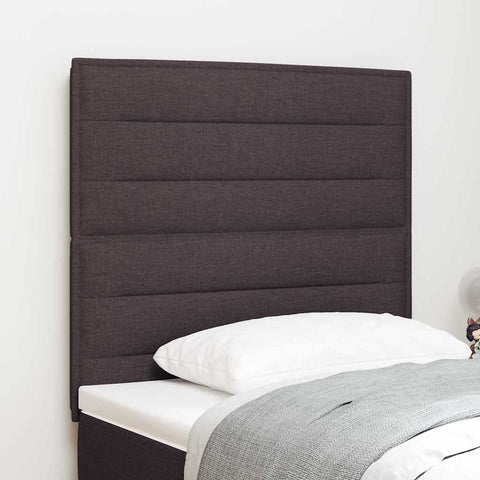 vidaXL Headboard Other with Headboard Dark brown 80 cm Fabric