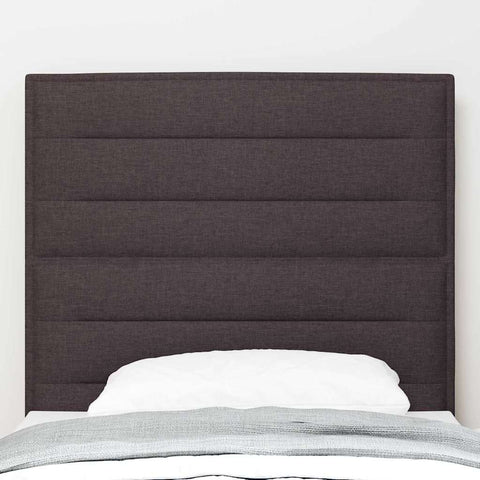 vidaXL Headboard Other with Headboard Dark brown 80 cm Fabric