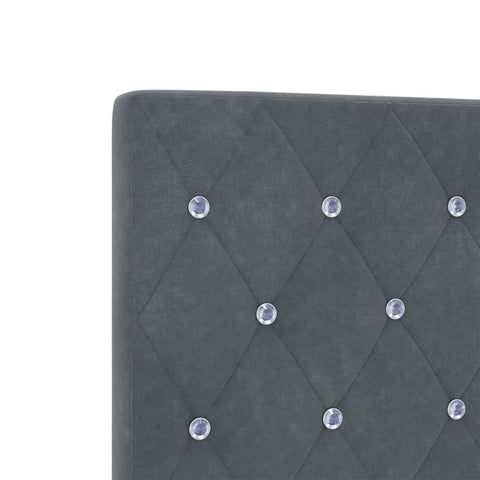 vidaXL Velvet Headboard Height Adjustable Dark grey 80 cm Velvet