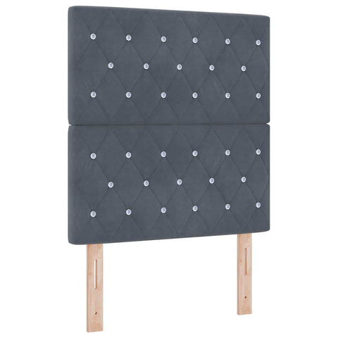 vidaXL Velvet Headboard Height Adjustable Dark grey 80 cm Velvet