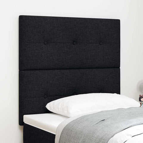 vidaXL Headboard Height Adjustable with Headboard Black 80 cm Fabric