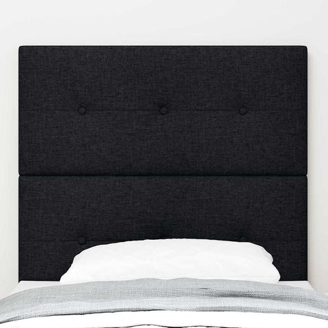 vidaXL Headboard Height Adjustable with Headboard Black 80 cm Fabric