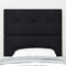vidaXL Headboard Height Adjustable with Headboard Black 80 cm Fabric