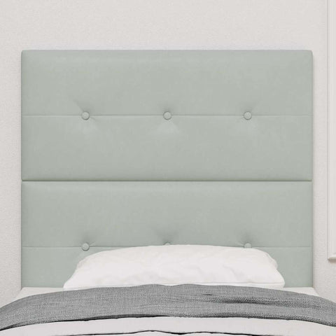 vidaXL Headboard Wall-mounted with Headboard Light grey 80 cm Velvet