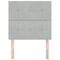 vidaXL Headboard Wall-mounted with Headboard Light grey 80 cm Velvet
