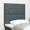 vidaXL Headboard Wall-mounted with Headboard Dark grey 80 cm Velvet