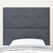 vidaXL Headboard Wall-mounted with Headboard Dark grey 80 cm Velvet