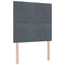 vidaXL Headboard Wall-mounted with Headboard Dark grey 80 cm Velvet