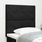 vidaXL Headboard Wall-mounted with Headboard Manual Black 80 cm Velvet