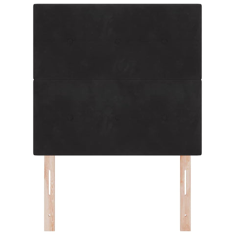 vidaXL Headboard Wall-mounted with Headboard Manual Black 80 cm Velvet
