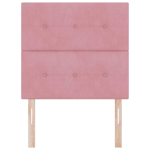 vidaXL Headboard Wall-mounted with Headboard Manual Pink 80 cm Velvet