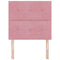 vidaXL Headboard Wall-mounted with Headboard Manual Pink 80 cm Velvet