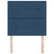 vidaXL Headboard Height Adjustable with Headboard Blue 90 cm Fabric