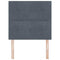 vidaXL Headboard Wall-mounted with Headboard Dark grey 90 cm Velvet