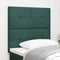 vidaXL Headboard Wall-mounted with Headboard Dark green 90 cm Velvet