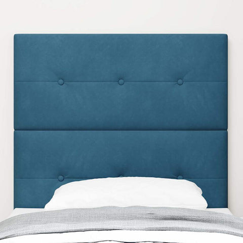 vidaXL Headboard Wall-mounted with Headboard Dark blue 90 cm Velvet