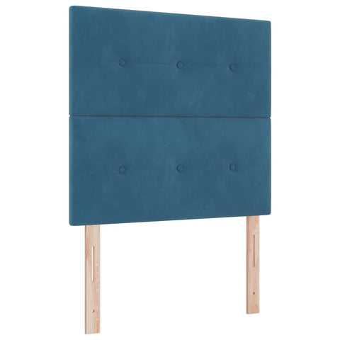 vidaXL Headboard Wall-mounted with Headboard Dark blue 90 cm Velvet