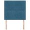 vidaXL Headboard Wall-mounted with Headboard Dark blue 90 cm Velvet