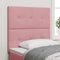 vidaXL Headboard Wall-mounted with Headboard Manual Pink 90 cm Velvet