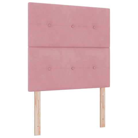 vidaXL Headboard Wall-mounted with Headboard Manual Pink 90 cm Velvet