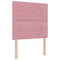 vidaXL Headboard Wall-mounted with Headboard Manual Pink 90 cm Velvet