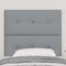 vidaXL Headboard Height Adjustable Manual Light grey 100 cm Fabric