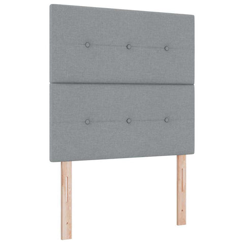 vidaXL Headboard Height Adjustable Manual Light grey 100 cm Fabric