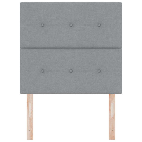 vidaXL Headboard Height Adjustable Manual Light grey 100 cm Fabric