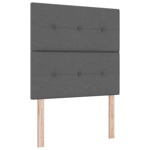 vidaXL Headboard Height Adjustable Manual Dark grey 100 cm Fabric