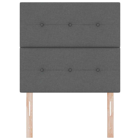 vidaXL Headboard Height Adjustable Manual Dark grey 100 cm Fabric