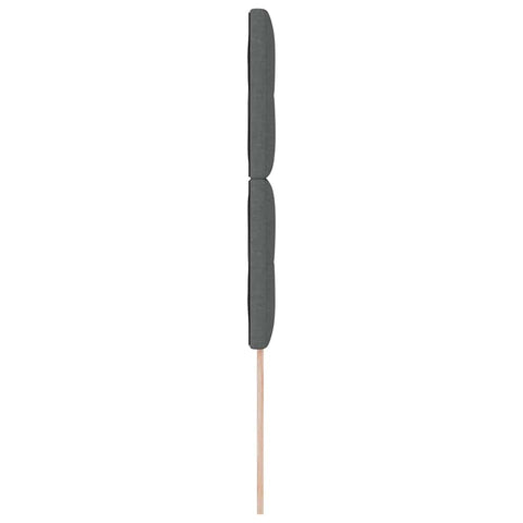 vidaXL Headboard Height Adjustable Manual Dark grey 100 cm Fabric