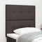 vidaXL Headboard Height Adjustable Manual Dark brown 100 cm Fabric