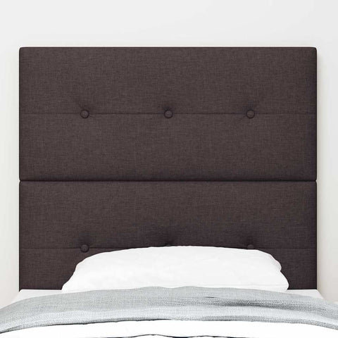 vidaXL Headboard Height Adjustable Manual Dark brown 100 cm Fabric