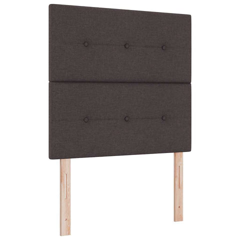 vidaXL Headboard Height Adjustable Manual Dark brown 100 cm Fabric