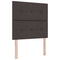 vidaXL Headboard Height Adjustable Manual Dark brown 100 cm Fabric