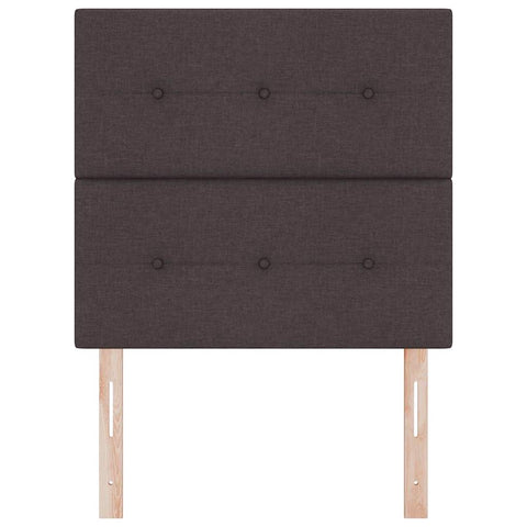vidaXL Headboard Height Adjustable Manual Dark brown 100 cm Fabric