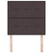 vidaXL Headboard Height Adjustable Manual Dark brown 100 cm Fabric