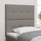 vidaXL Headboard Height Adjustable with Headboard Taupe 100 cm Fabric