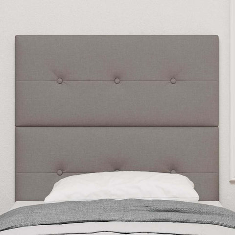 vidaXL Headboard Height Adjustable with Headboard Taupe 100 cm Fabric