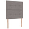 vidaXL Headboard Height Adjustable with Headboard Taupe 100 cm Fabric
