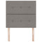 vidaXL Headboard Height Adjustable with Headboard Taupe 100 cm Fabric
