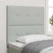 vidaXL Headboard Wall-mounted with Headboard Light grey 100 cm Velvet